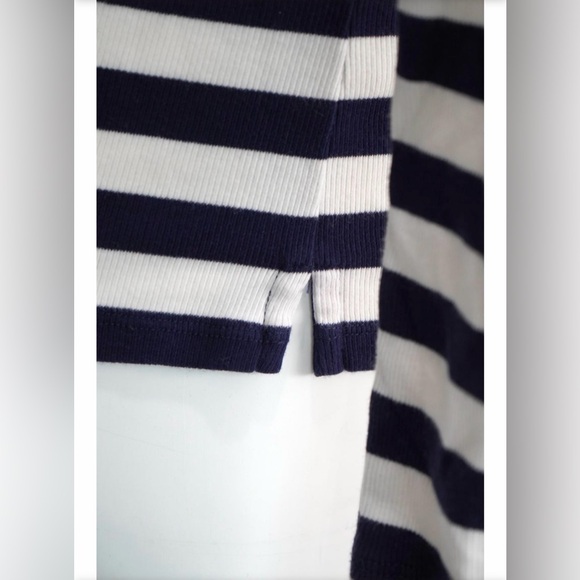 Lauren Ralph Lauren Striped Long Sleeve Top - Navy Blue sand White - Picture 4 of 16